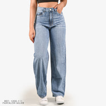 Cargar imagen en el visor de la galería, JEAN STRAIGHT RIGIDO TIRO ALTO 1200-111 A