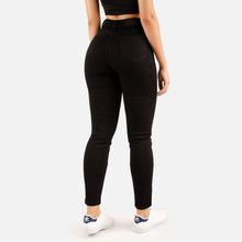 Cargar imagen en el visor de la galería, JEAN SKINNY STRETCH NEGRO TIRO ALTO 1600-07 E