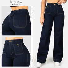 Cargar imagen en el visor de la galería, Jeans Mujer bota recta Tiro Alto 1200-131