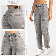 Cargar imagen en el visor de la galería, CARGO PANT SLIM STRAIGHT TIRO ALTO 1200-127