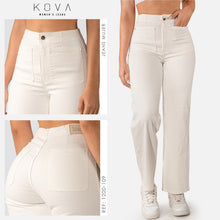 Cargar imagen en el visor de la galería, Jeans Mujer bota recta Tiro Alto 1200-109