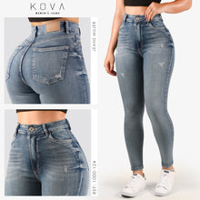 Cargar imagen en el visor de la galería, JEAN SKINNY STRETCH TIRO ALTO 1000-124 A