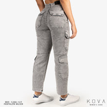 Cargar imagen en el visor de la galería, CARGO PANT SLIM STRAIGHT TIRO ALTO 1200-127