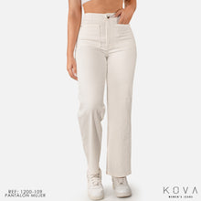 Cargar imagen en el visor de la galería, Jeans Mujer bota recta Tiro Alto 1200-109