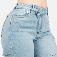 Cargar imagen en el visor de la galería, JEANS MUJER BOTA RECTA TIRO ALTO 1200-147