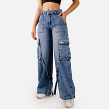 Cargar imagen en el visor de la galería, CARGO PANT RIGIDO TIRO ALTO 1200-95 B