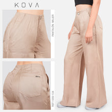 Cargar imagen en el visor de la galería, PANTALON DAMA TEJIDO PLANO LIVIANO DAMA WIDE LEG REF 1200-134