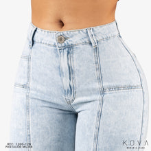 Cargar imagen en el visor de la galería, JEAN STRAIGHT RIGIDO TIRO ALTO 1200-128