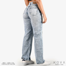 Cargar imagen en el visor de la galería, JEAN STRAIGHT RIGIDO TIRO ALTO 1200-122