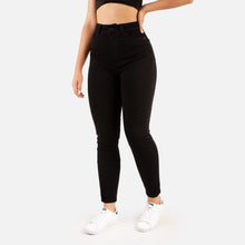 Cargar imagen en el visor de la galería, JEAN SKINNY STRETCH NEGRO TIRO ALTO 1600-07 E