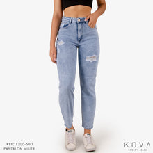 Cargar imagen en el visor de la galería, Jeans Mujer Mom fit 1200-50D