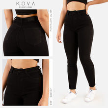 Cargar imagen en el visor de la galería, JEAN SKINNY STRETCH NEGRO TIRO ALTO 1600-07 E