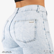 Cargar imagen en el visor de la galería, JEAN STRAIGHT RIGIDO TIRO ALTO 1200-128