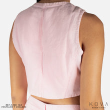 Cargar imagen en el visor de la galería, Set Pantalón Recto y Chaleco Rosado – Ref. 1200-142