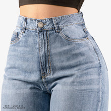 Cargar imagen en el visor de la galería, JEAN STRAIGHT RIGIDO TIRO ALTO 1200-111 A