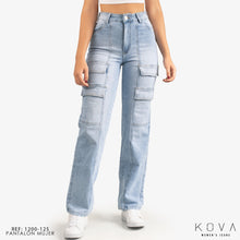 Cargar imagen en el visor de la galería, CARGO PANT RIGIDO TIRO ALTO 1200-125