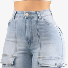 Cargar imagen en el visor de la galería, CARGO PANT RIGIDO TIRO ALTO 1200-125