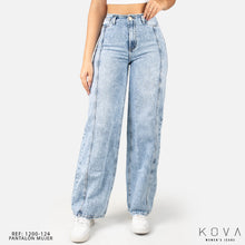 Cargar imagen en el visor de la galería, JEAN STRAIGHT RIGIDO TIRO ALTO 1200-124