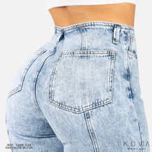 Cargar imagen en el visor de la galería, JEAN STRAIGHT RIGIDO TIRO ALTO 1200-124