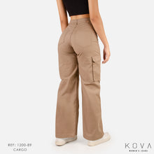 Cargar imagen en el visor de la galería, CARGO PANTS TABACO 1200-89B
