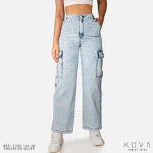 Cargar imagen en el visor de la galería, CARGO PANT RIGIDO TIRO ALTO 1200-106