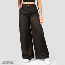 Cargar imagen en el visor de la galería, PANTALON DAMA TEJIDO PLANO LIVIANO DAMA WIDE LEG REF 1200-135