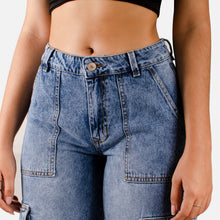 Cargar imagen en el visor de la galería, CARGO PANT RIGIDO TIRO ALTO 1200-95 B