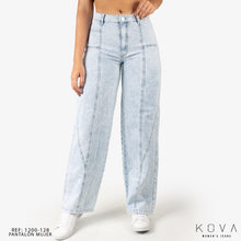 Cargar imagen en el visor de la galería, JEAN STRAIGHT RIGIDO TIRO ALTO 1200-128