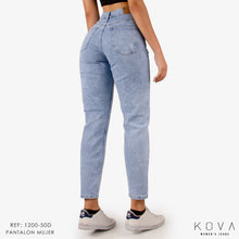 Cargar imagen en el visor de la galería, Jeans Mujer Mom fit 1200-50D