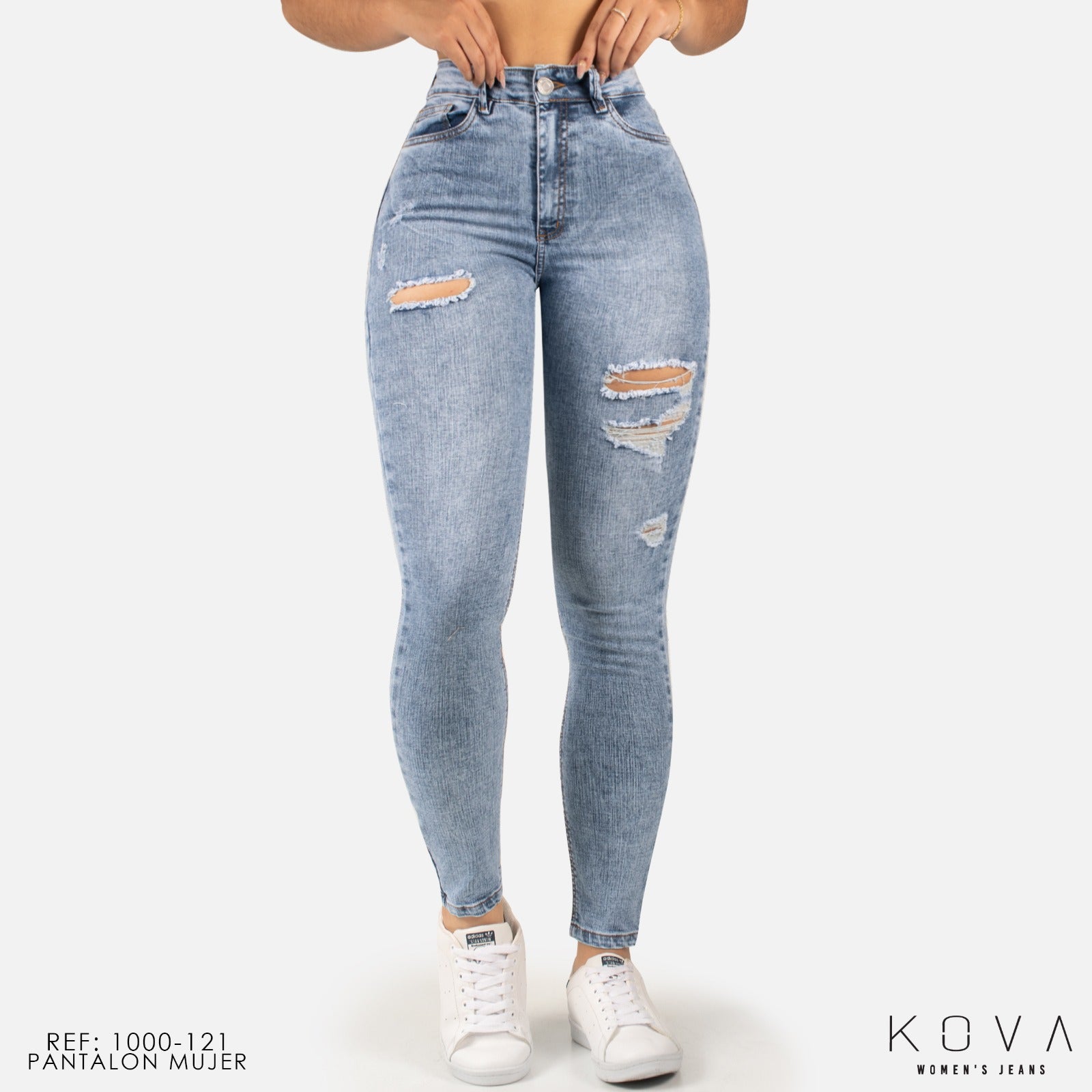 Jeans Koaj Mujer Tiro Alto JEAN SKINNY STRETCH TIRO ALTO 1000-121 A