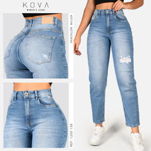 Cargar imagen en el visor de la galería, JEAN MOM FIT RIGIDO TIRO ALTO 1200-138