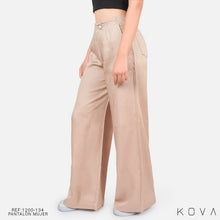 Cargar imagen en el visor de la galería, PANTALON DAMA TEJIDO PLANO LIVIANO DAMA WIDE LEG REF 1200-134