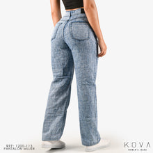 Cargar imagen en el visor de la galería, JEAN STRAIGHT RIGIDO TIRO ALTO 1200-113