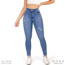 Cargar imagen en el visor de la galería, JEAN SKINNY STRETCH TIRO ALTO 1000-88B