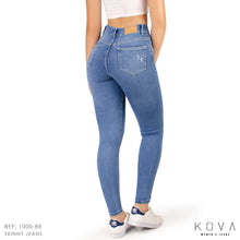 Cargar imagen en el visor de la galería, JEAN SKINNY STRETCH TIRO ALTO 1000-88B