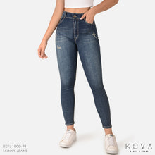Cargar imagen en el visor de la galería, JEAN SKINNY STRETCH TIRO ALTO 1000-91E
