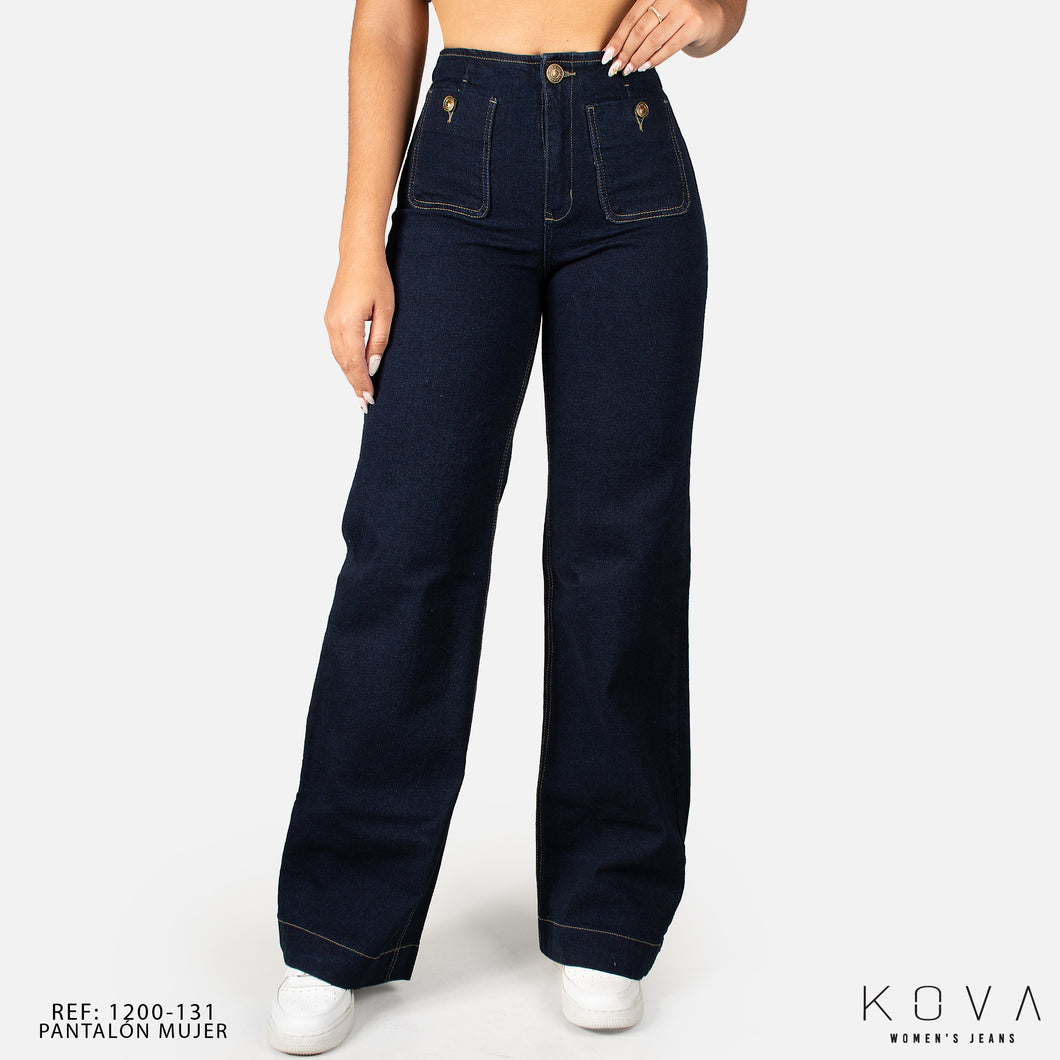 Jeans Mujer bota recta Tiro Alto 1200-131