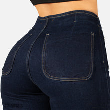 Cargar imagen en el visor de la galería, Jeans Mujer bota recta Tiro Alto 1200-131
