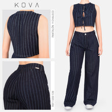 Cargar imagen en el visor de la galería, Set Pantalón Recto y Chaleco AZUL OSCURO – Ref. 1200-139
