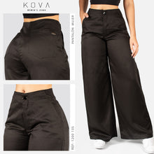 Cargar imagen en el visor de la galería, PANTALON DAMA  TEJIDO PLANO LIVIANO DAMA WIDE LEG REF 1200-135

