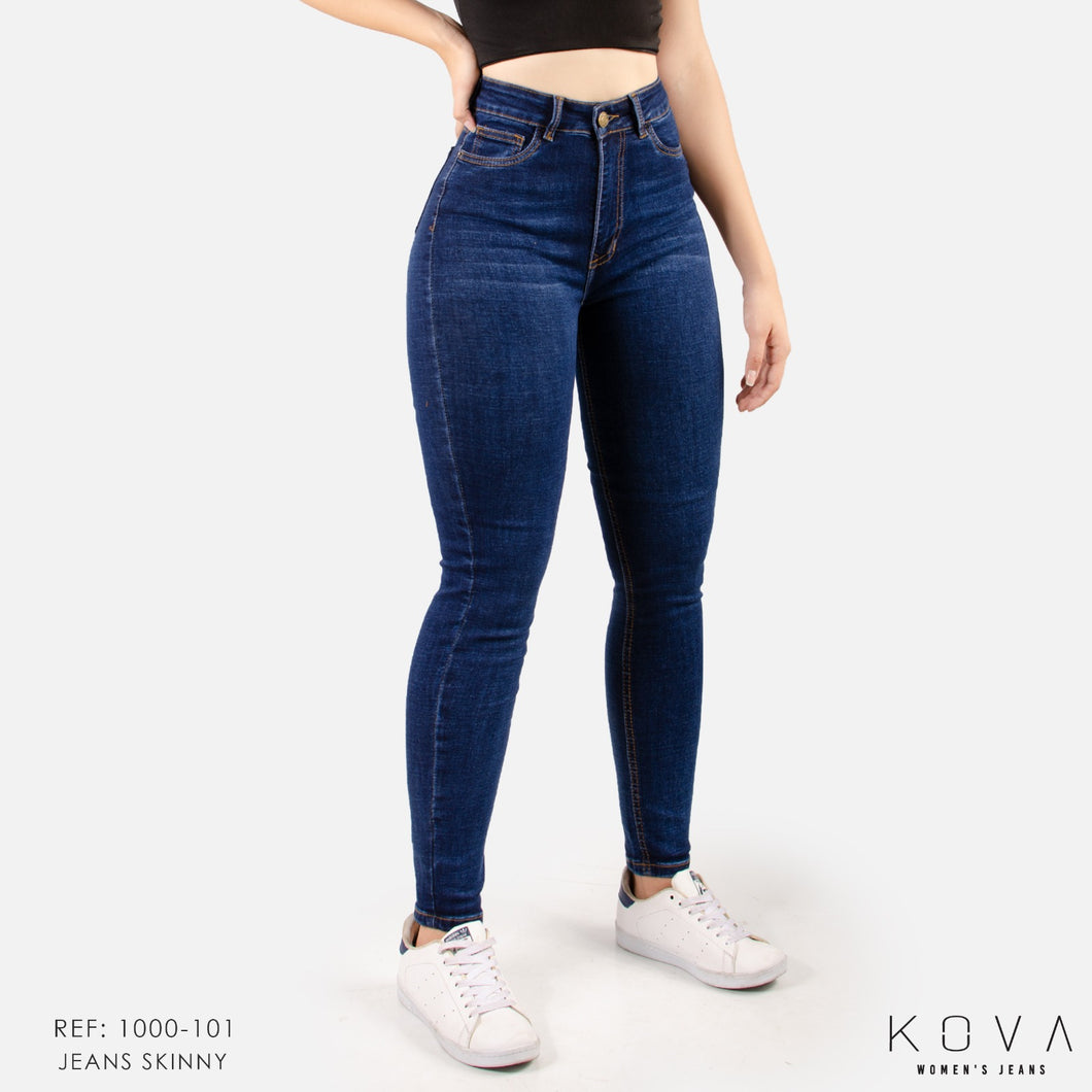 Jeans Mujer Skinny Tiro Alto 1000-101G