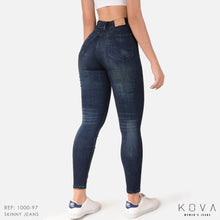 Cargar imagen en el visor de la galería, Jeans Mujer Skinny Tiro Alto 1000-97C
