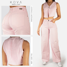 Cargar imagen en el visor de la galería, Set Pantalón Recto y Chaleco Rosado – Ref. 1200-142
