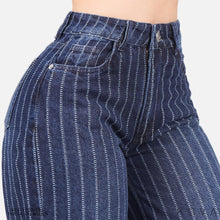 Cargar imagen en el visor de la galería, JEAN  Wide Leg TIRO ALTO 1200-136 AZUL
