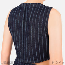 Cargar imagen en el visor de la galería, Set Pantalón Recto y Chaleco AZUL OSCURO – Ref. 1200-139
