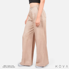 Cargar imagen en el visor de la galería, PANTALON DAMA  TEJIDO PLANO LIVIANO DAMA WIDE LEG REF 1200-134

