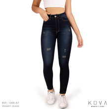 Cargar imagen en el visor de la galería, Jeans Mujer Skinny Tiro Alto 1000-87E
